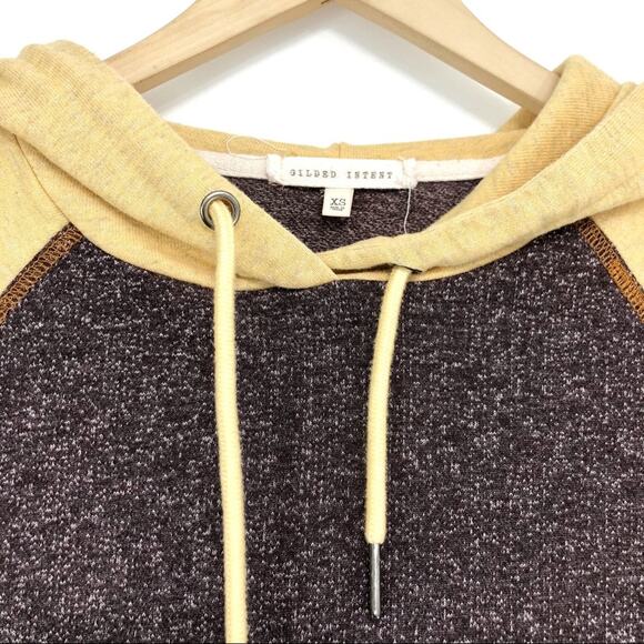 GILDED INTENT Color Blocked Hooded Sweatshirt XS - Picture 4 of 10